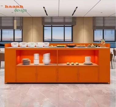 Bàn quầy buffee khách sạn chuẩn không gian nhà hàng,khách sạn-BFF 006