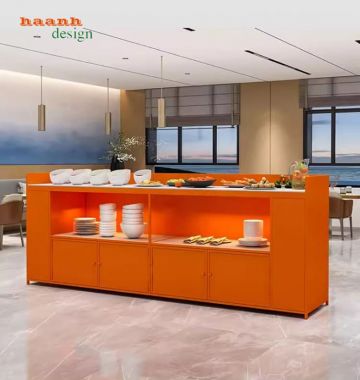 Bàn quầy buffee khách sạn chuẩn không gian nhà hàng,khách sạn-BFF 006