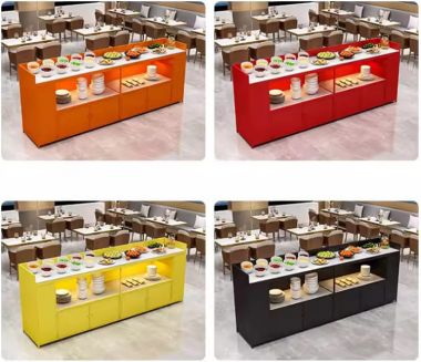 Bàn quầy buffee khách sạn chuẩn không gian nhà hàng,khách sạn-BFF 006