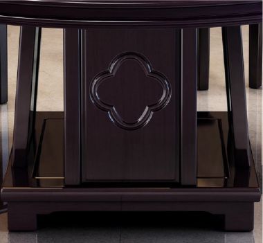 Bộ bàn ăn tròn gỗ sồi tự nhiên – Sang trọng & chuẩn Á Đông-BGG 007