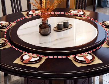 Bộ bàn ăn tròn gỗ sồi tự nhiên – Sang trọng & chuẩn Á Đông-BGG 007