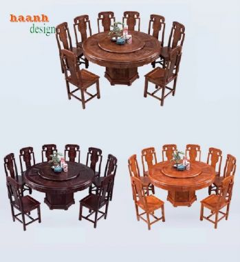 Bàn ghế ăn gỗ đẹp – Tôn vinh giá trị truyền thống Việt-BGG 005