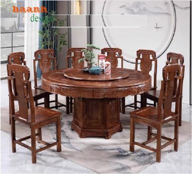 Bàn ghế ăn gỗ đẹp – Tôn vinh giá trị truyền thống Việt-BGG 005