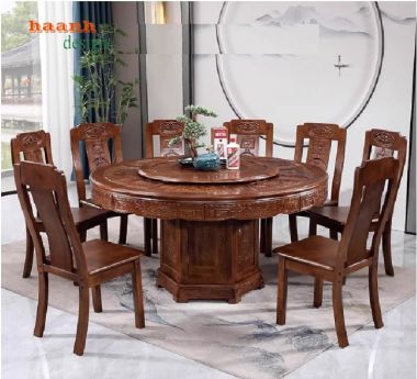 Bàn ghế ăn gỗ đẹp – Tôn vinh giá trị truyền thống Việt-BGG 005