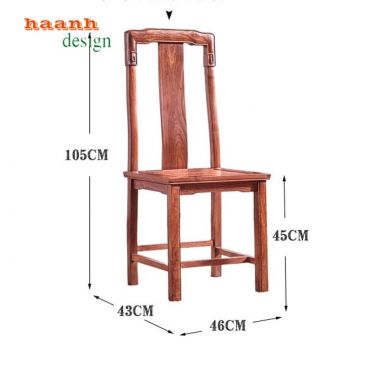 Bàn ghế ăn gỗ tự nhiên giả cổ phong cách á đông BGG 001