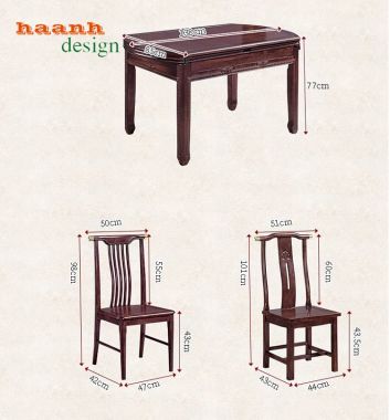 Bàn ghế ăn gỗ tự nhiên - Lựa chọn nội thất sang trọng- BGG 002