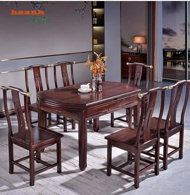 Bàn ghế ăn gỗ tự nhiên - Lựa chọn nội thất sang trọng- BGG 002