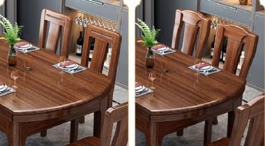 Thiết kế thông minh cho bàn ghế ăn gỗ hiện đại-BGA 006