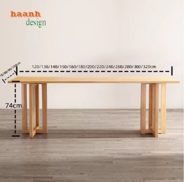 Bàn ghế phòng bếp gỗ sồi phối mây – Mộc mạc và tinh tế-BGA 011