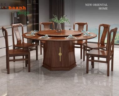 Sáng tạo không gian với bàn ăn gia đình gỗ tự nhiên-BGA 009