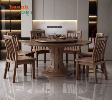 Bàn ghế ăn gỗ gia đình – Tạo không gian ấm cúng cho tổ ấm-BGA 007
