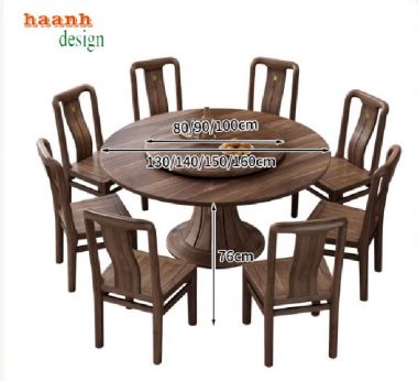 Bàn ghế ăn gỗ gia đình – Tạo không gian ấm cúng cho tổ ấm-BGA 007