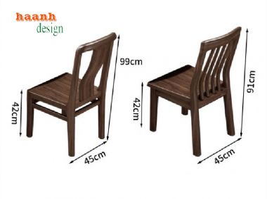 Bàn ghế ăn gỗ gia đình – Tạo không gian ấm cúng cho tổ ấm-BGA 007