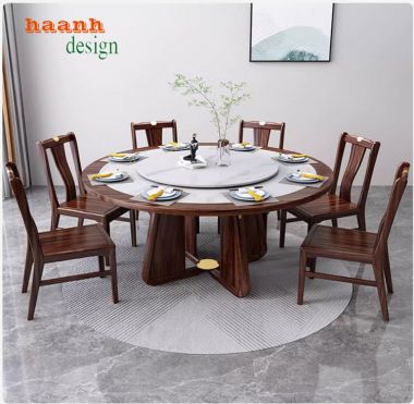 Bàn ghế ăn gỗ óc chó hiện đại chất lượng và tiện ích BGA 002