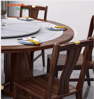 Bàn ghế ăn gỗ óc chó hiện đại chất lượng và tiện ích BGA 002