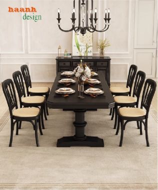 Khám phá bàn ghế ăn phong cách châu Âu chuẩn Pháp tinh tế-BAC 009