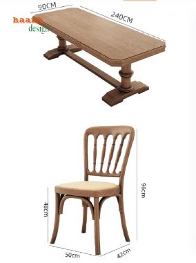 Khám phá bàn ghế ăn phong cách châu Âu chuẩn Pháp tinh tế-BAC 009