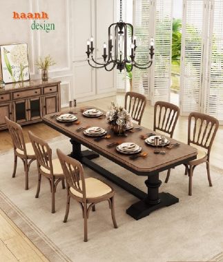 Khám phá bàn ghế ăn phong cách châu Âu chuẩn Pháp tinh tế-BAC 009