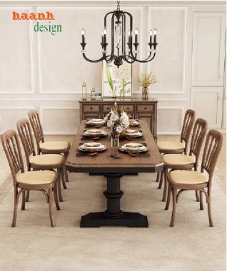 Khám phá bàn ghế ăn phong cách châu Âu chuẩn Pháp tinh tế-BAC 009