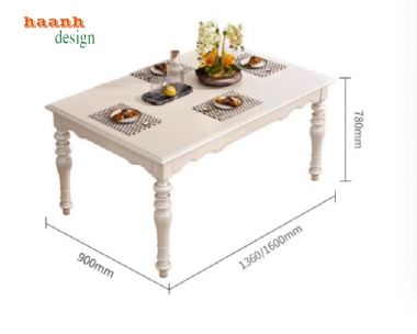 Nâng tầm không gian với bàn ghế phòng ăn tân cổ điển-BAC 008