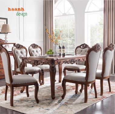 Tái hiện vẻ đẹp của bàn ăn tân cổ điển trong không gian sống-BAC 004