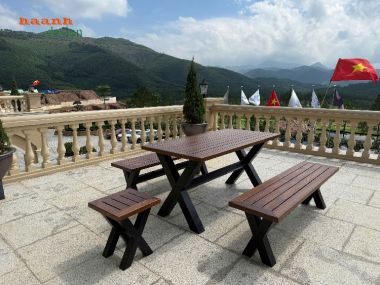 Khám phá bàn chân sắt mặt gỗ cao cấp – Thiết kế chữ X độc đáo-NTG 024