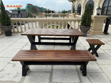 Khám phá bàn chân sắt mặt gỗ cao cấp – Thiết kế chữ X độc đáo-NTG 024