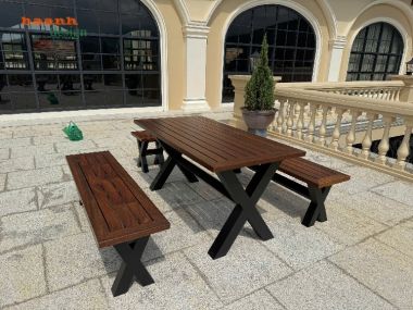 Khám phá bàn chân sắt mặt gỗ cao cấp – Thiết kế chữ X độc đáo-NTG 024