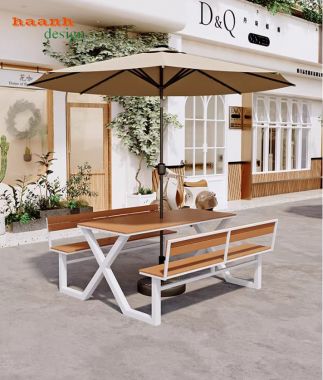 Bàn ghế cafe ngoài trời bền đẹp cho nhà hàng sân vườn-NTG 026
