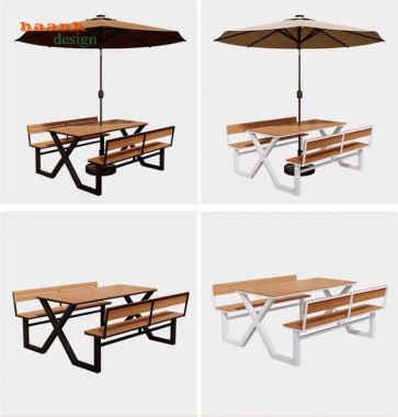 Bàn ghế cafe ngoài trời bền đẹp cho nhà hàng sân vườn-NTG 026