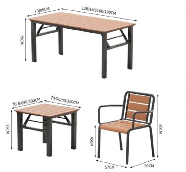 Chọn lựa bàn ghế sắt gỗ ngoài trời cho sân vườn-NTG 019