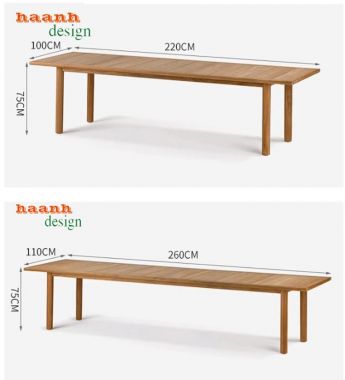Bàn ghế sân vườn ngoài trời gỗ Teak tự nhiên chuyên dùng BGT 009