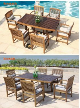 Bàn ghế gỗ Teak sân vườn ngoài trời BGT 010