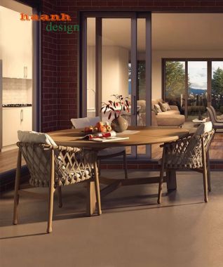 Bàn ghế sân vườn gỗ Teak tự nhiên đẹp và bền lâu BGT 008