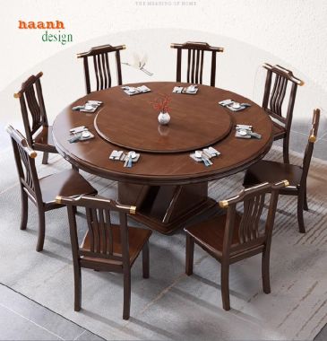 Tạo không gian ấm cúng với bàn ghế quán ăn gỗ tự nhiên-BGD 004