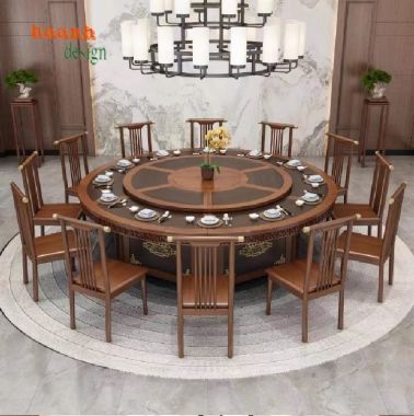 Bàn ghế ăn gỗ nhà hàng Tạo không gian ấm cúng cho thực khách-BGD 006