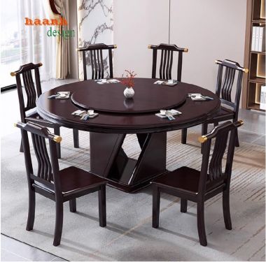 Tạo không gian ấm cúng với bàn ghế quán ăn gỗ tự nhiên-BGD 004