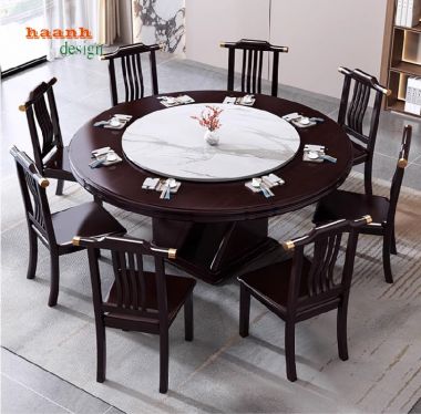 Tạo không gian ấm cúng với bàn ghế quán ăn gỗ tự nhiên-BGD 004