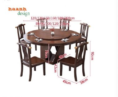 Tạo không gian ấm cúng với bàn ghế quán ăn gỗ tự nhiên-BGD 004