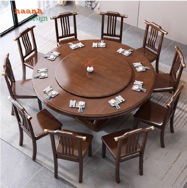 Tạo không gian ấm cúng với bàn ghế quán ăn gỗ tự nhiên-BGD 004