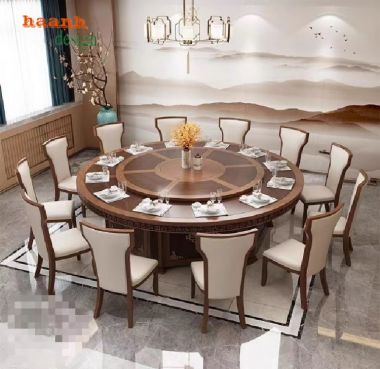 Bàn ghế ăn gỗ nhà hàng Tạo không gian ấm cúng cho thực khách-BGD 006