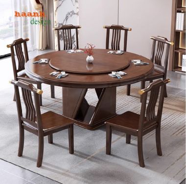 Tạo không gian ấm cúng với bàn ghế quán ăn gỗ tự nhiên-BGD 004