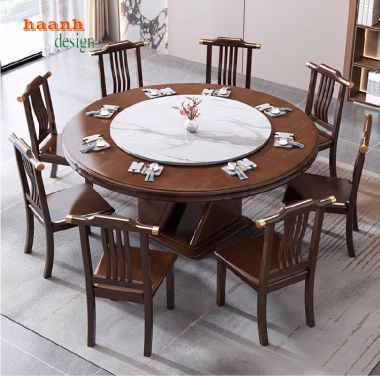 Tạo không gian ấm cúng với bàn ghế quán ăn gỗ tự nhiên-BGD 004