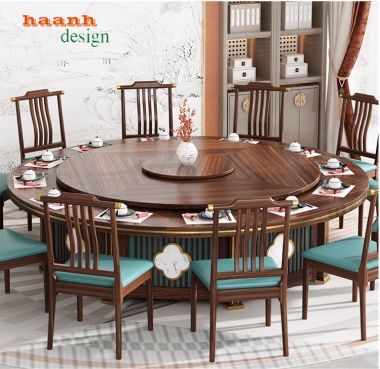 Bàn ghế ăn nhà hàng á đông phong cách truyền thống BGD 001
