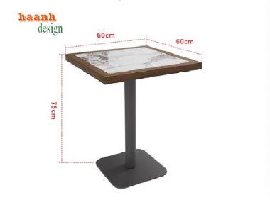 Bàn ghế nhà hàng độc đáo với thiết kế kết hợp gỗ – mây – sắt-BNH 006