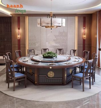 Khám phá bàn ghế nhà hàng gỗ tự nhiên đẹp mắt-BNH 002