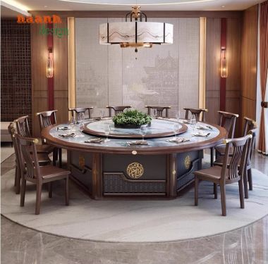 Khám phá bàn ghế nhà hàng gỗ tự nhiên đẹp mắt-BNH 002