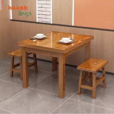 Bàn Ghế Ăn Nhà Hàng Gỗ Sồi Tự Nhiên – Sự Lựa Chọn Hoàn Hảo-BNH 005