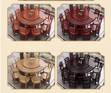 Nâng tầm trải nghiệm ẩm thực với bàn ăn nhà hàng gỗ tự nhiên-BNH 003