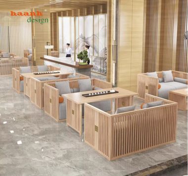 Bàn ghế ăn nhà hàng cao cấp cho không gian nhà hàng,khách sạn-BNH 008